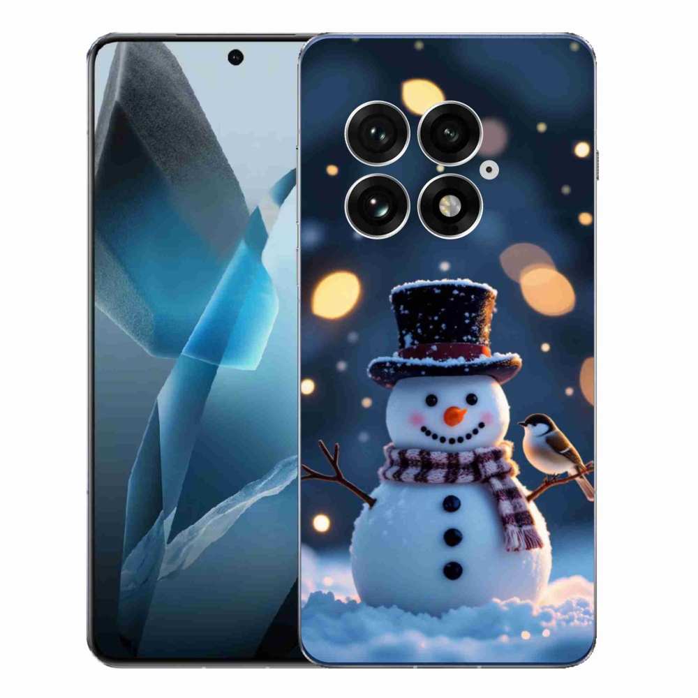 Gelový kryt mmCase na One Plus 13 - vánoční sněhulák