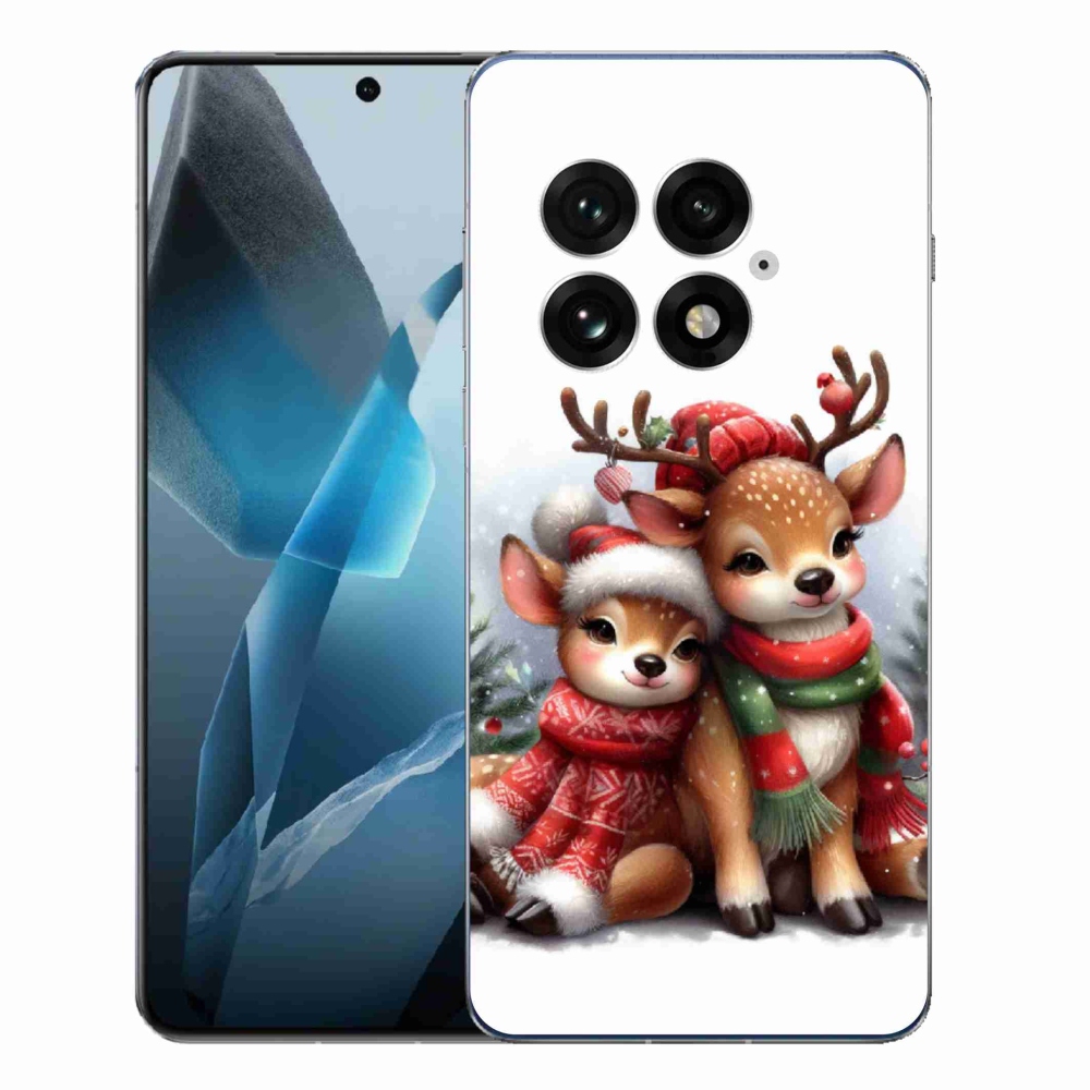 Gelový kryt mmCase na One Plus 13 - vánoční sobi