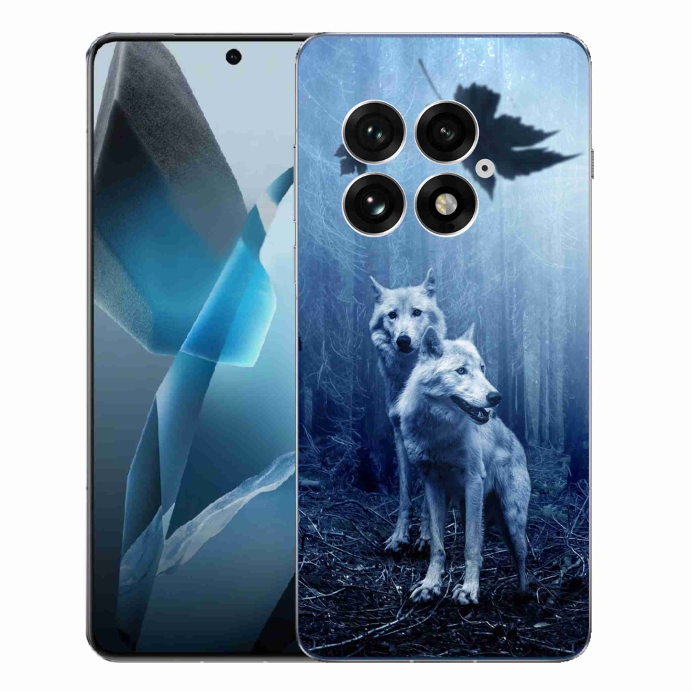 Gelový kryt mmCase na One Plus 13 - vlci v lese