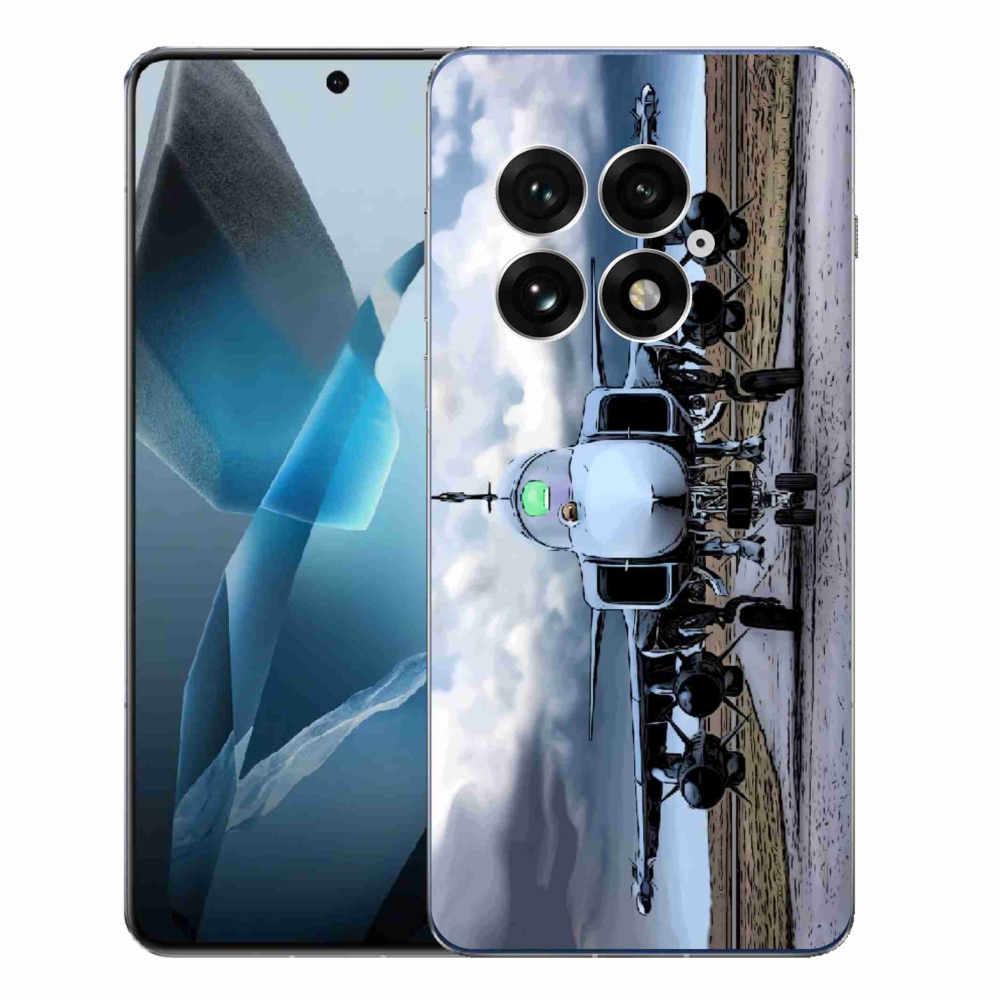 Gelový kryt mmCase na One Plus 13 - vojenské letadlo