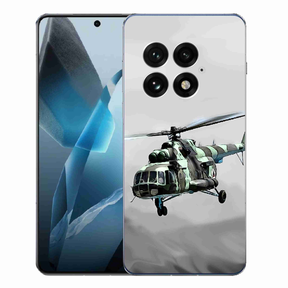 Gelový kryt mmCase na One Plus 13 - vojenský vrtulník