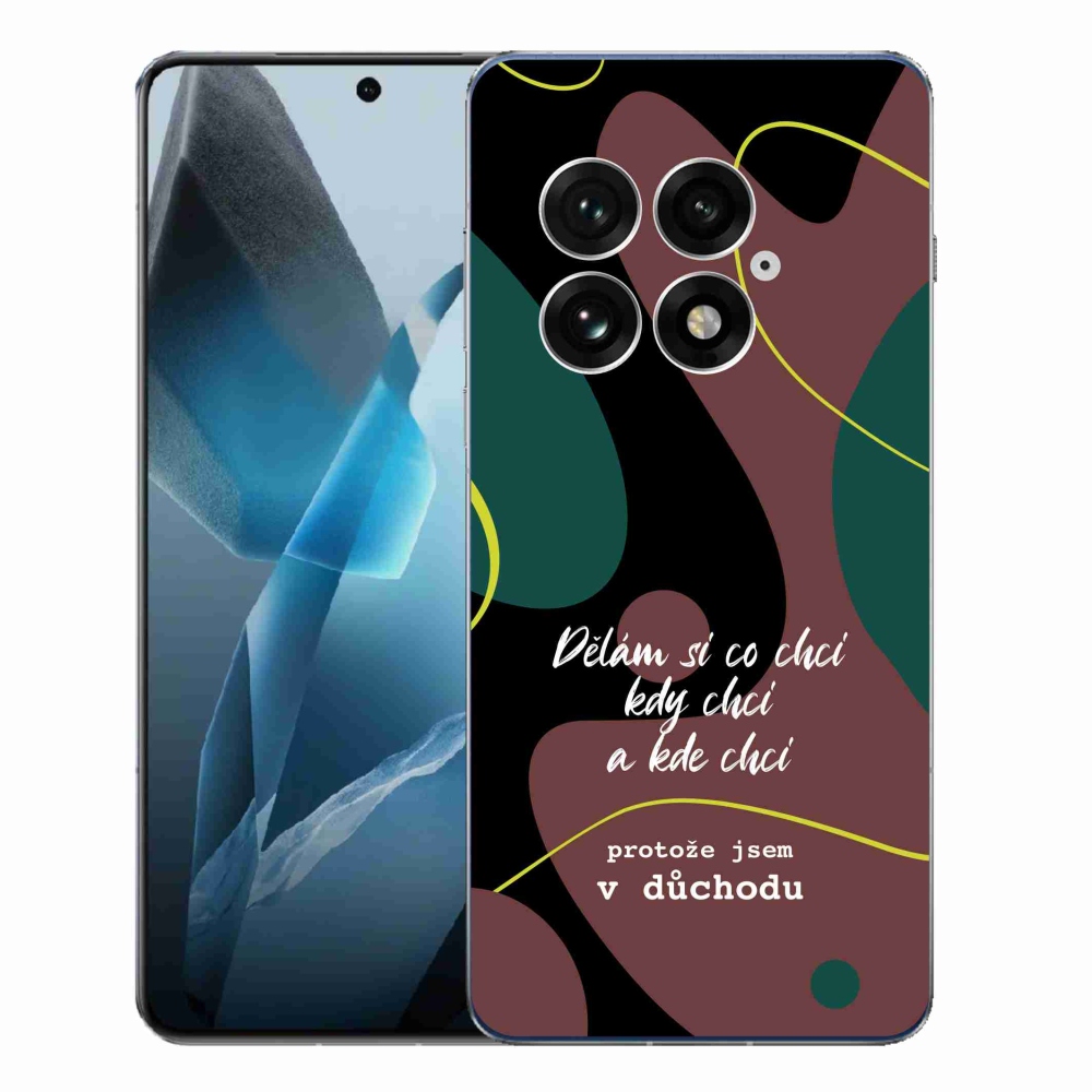 Gelový kryt mmCase na One Plus 13 - vtipný text 10 černé pozadí