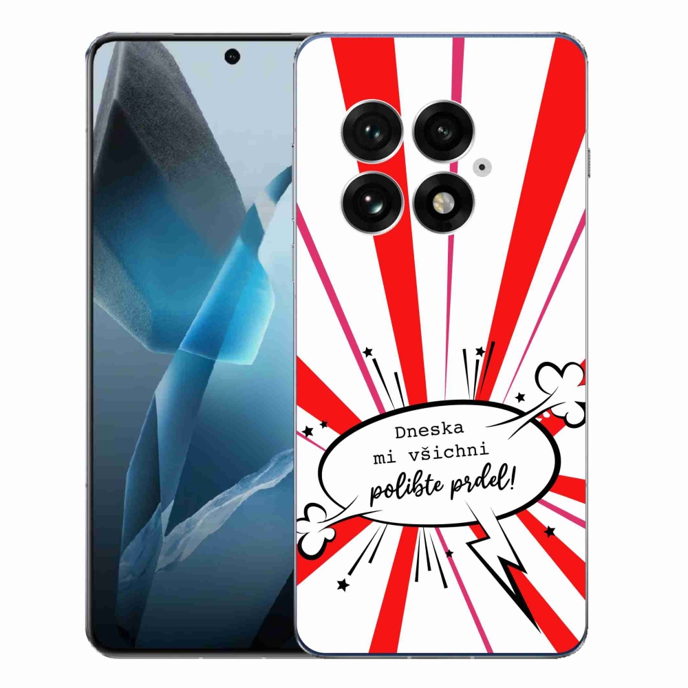 Gelový kryt mmCase na One Plus 13 - vtipný text 15 bílé pozadí