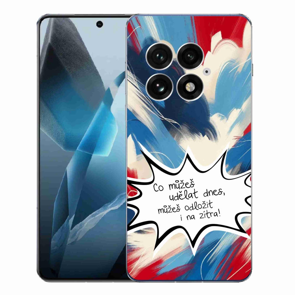 Gelový kryt mmCase na One Plus 13 - vtipný text 9 bílé pozadí