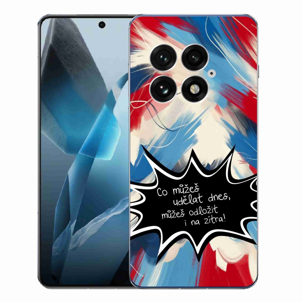 Gelový kryt mmCase na One Plus 13 - vtipný text 9 černé pozadí