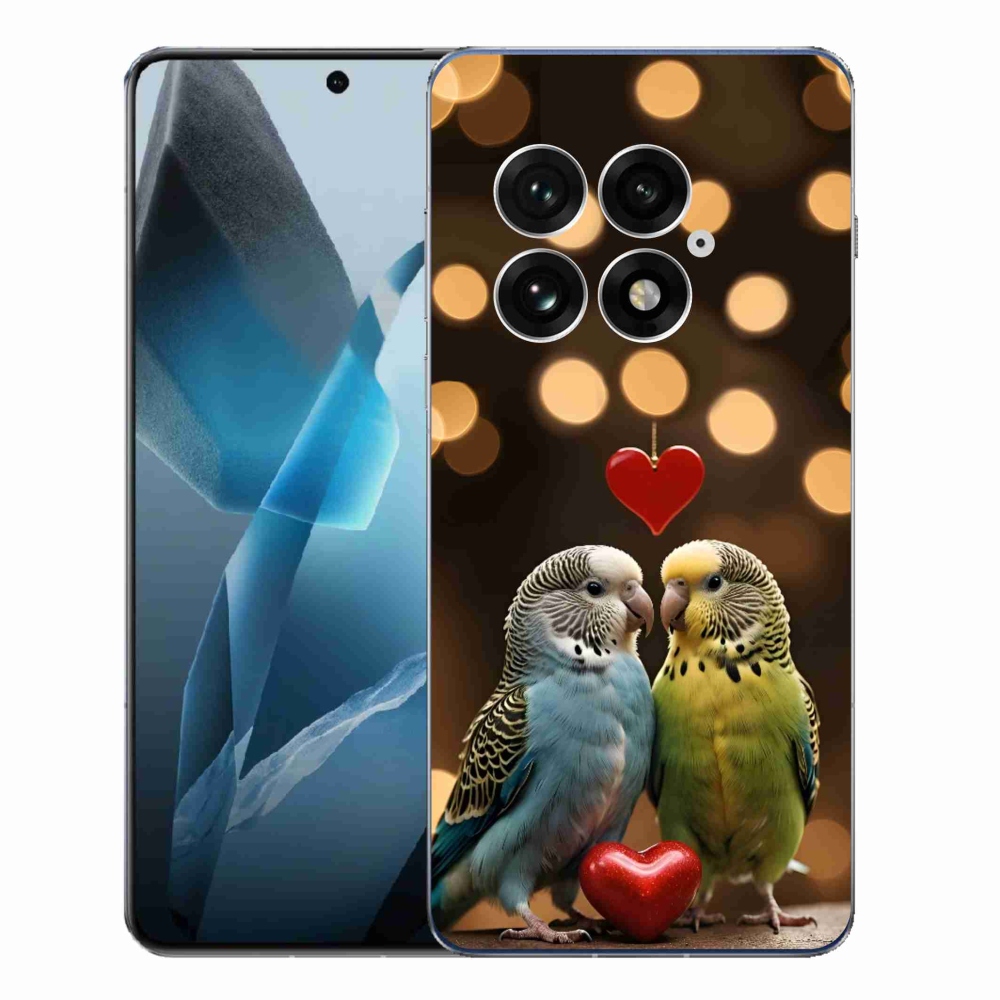 Gelový kryt mmCase na One Plus 13 - zamilovaní papoušci