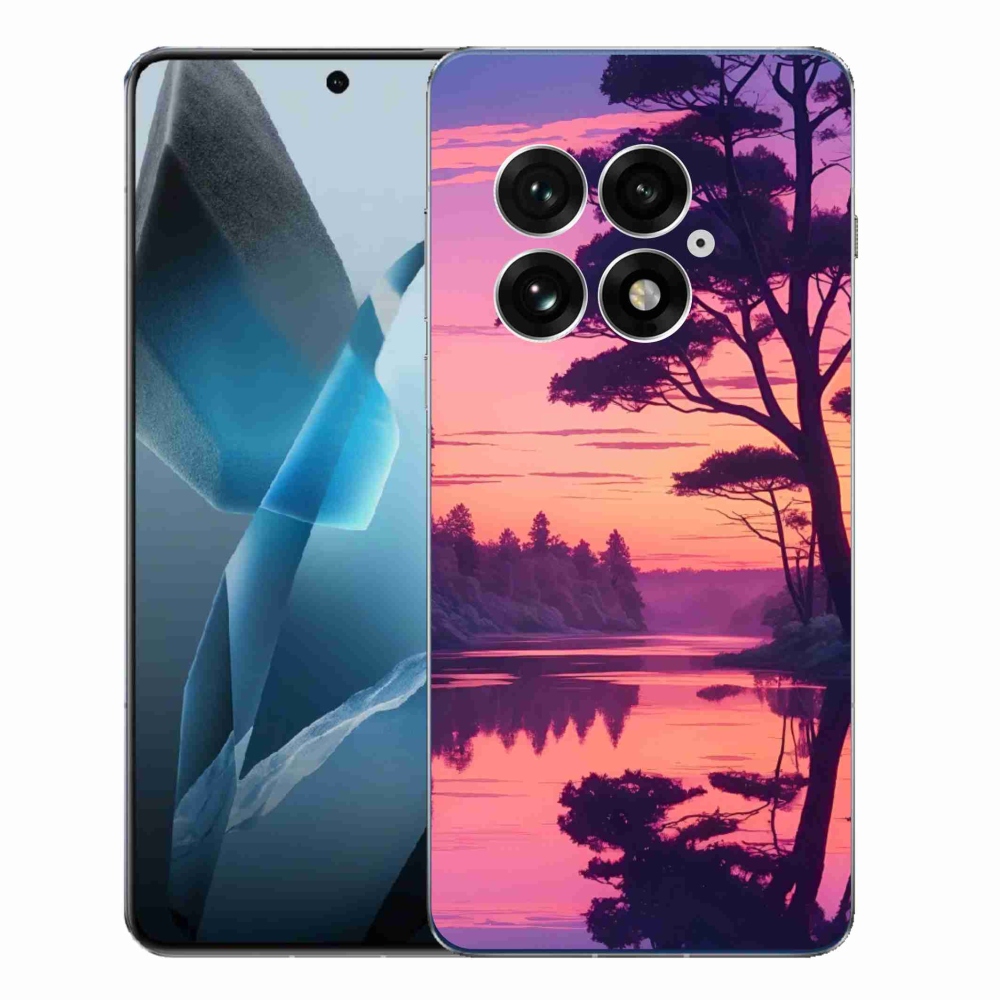 Gelový kryt mmCase na One Plus 13 - západ slunce nad jezerem