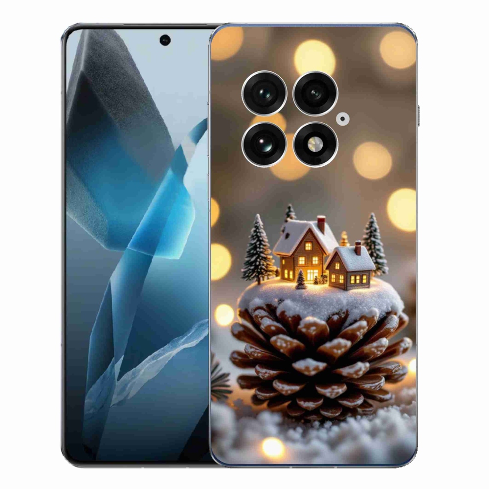 Gelový kryt mmCase na One Plus 13 - zimní vesnička