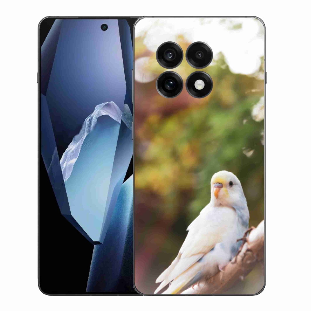 Gelový kryt mmCase na One Plus 13R - andulka bílá