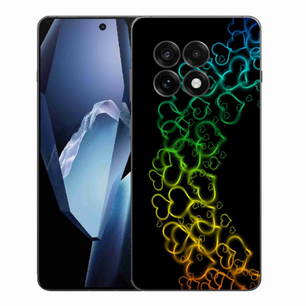 Gelový kryt mmCase na One Plus 13R - barevná srdíčka