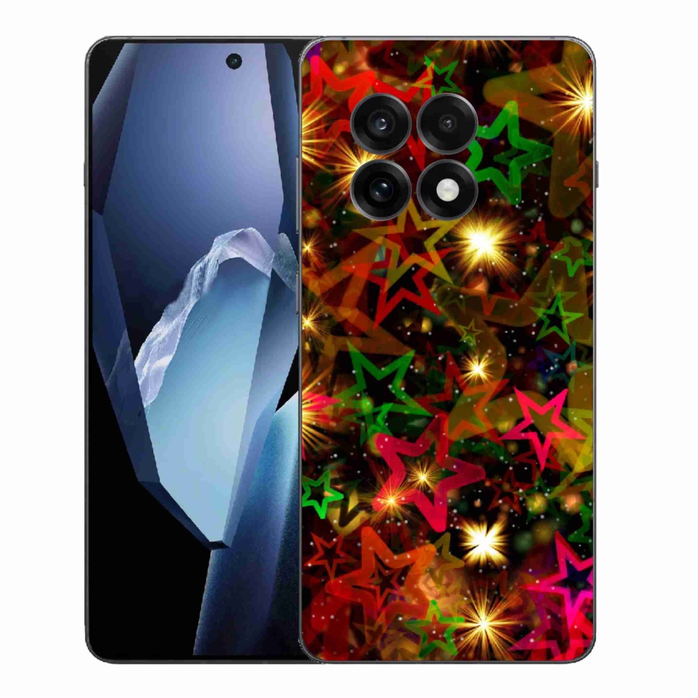 Gelový kryt mmCase na One Plus 13R - barevné hvězdičky