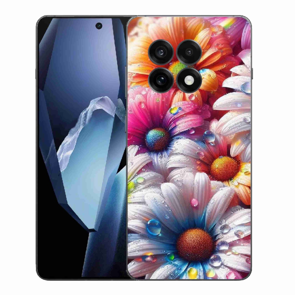 Gelový kryt mmCase na One Plus 13R - barevné kopretiny