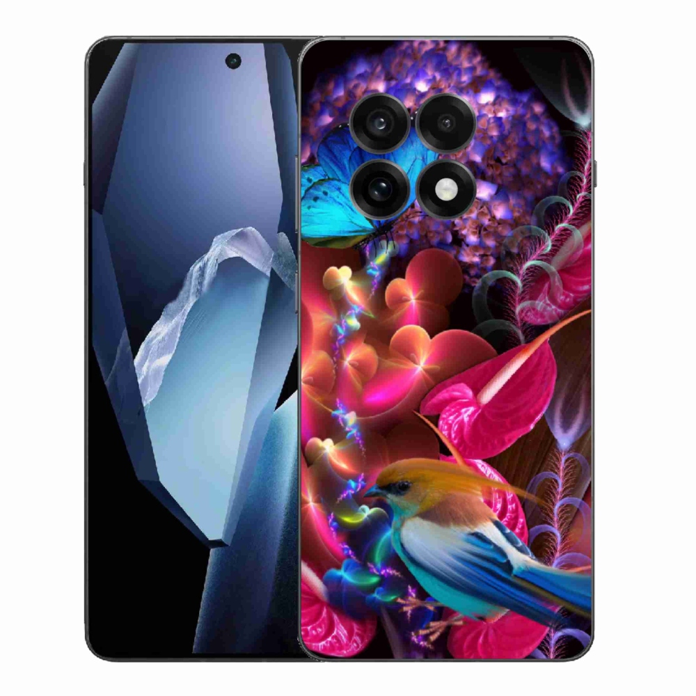 Gelový kryt mmCase na One Plus 13R - barevné květiny