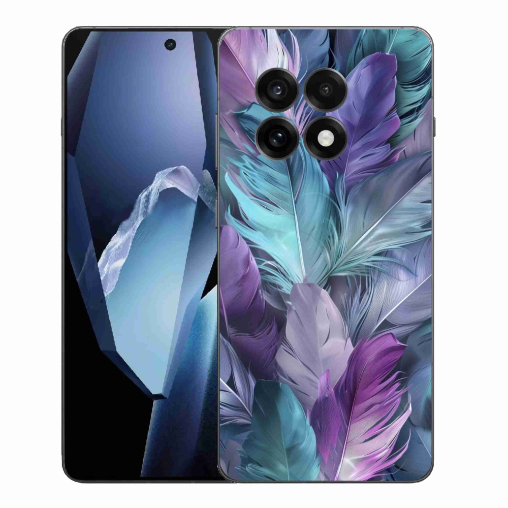 Gelový kryt mmCase na One Plus 13R - barevné peří 2