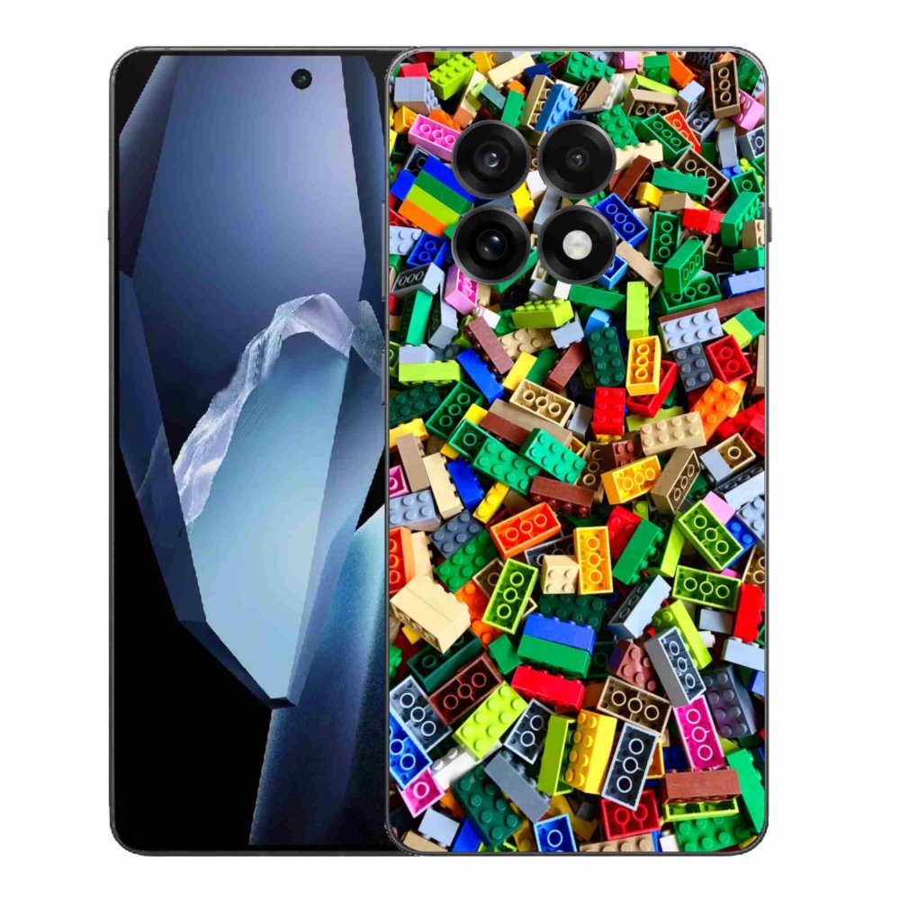 Gelový kryt mmCase na One Plus 13R - barevné stavební kostky