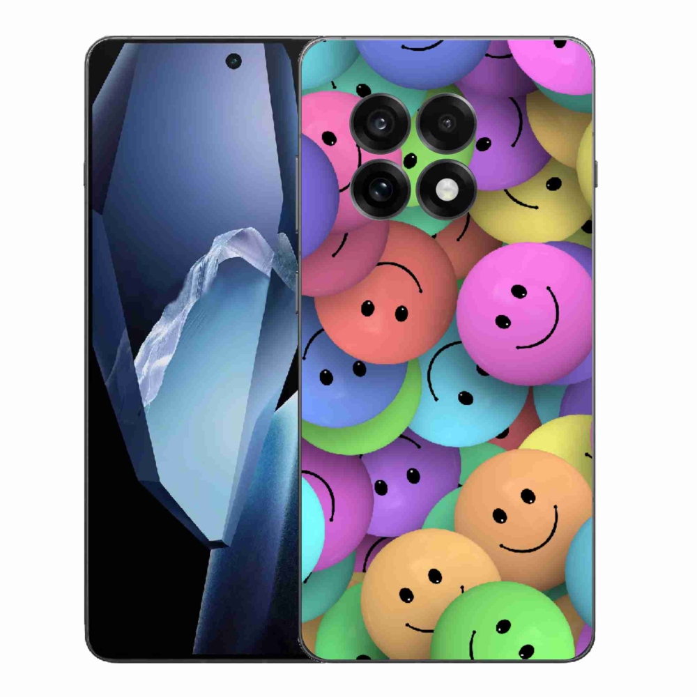 Gelový kryt mmCase na One Plus 13R - barevní smajlíci