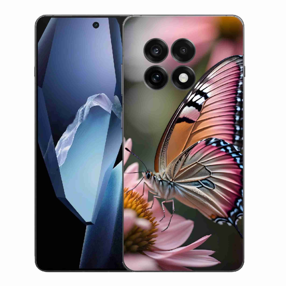 Gelový kryt mmCase na One Plus 13R - barevný motýl