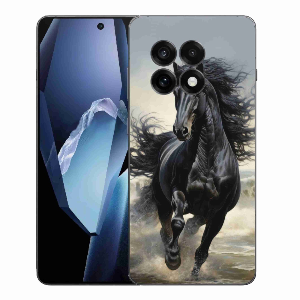 Gelový kryt mmCase na One Plus 13R - běžící černý kůň