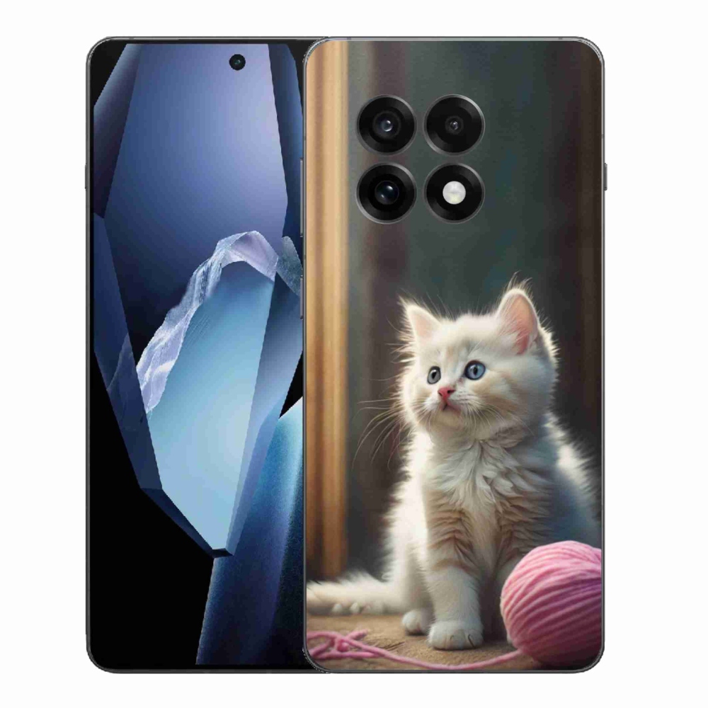 Gelový kryt mmCase na One Plus 13R - bílé kotě 2