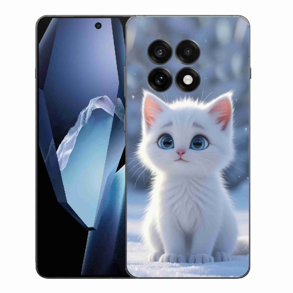 Gelový kryt mmCase na One Plus 13R - bílé kotě 3