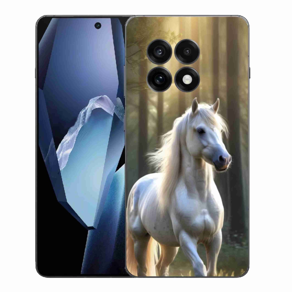 Gelový kryt mmCase na One Plus 13R - bílý kůň 3