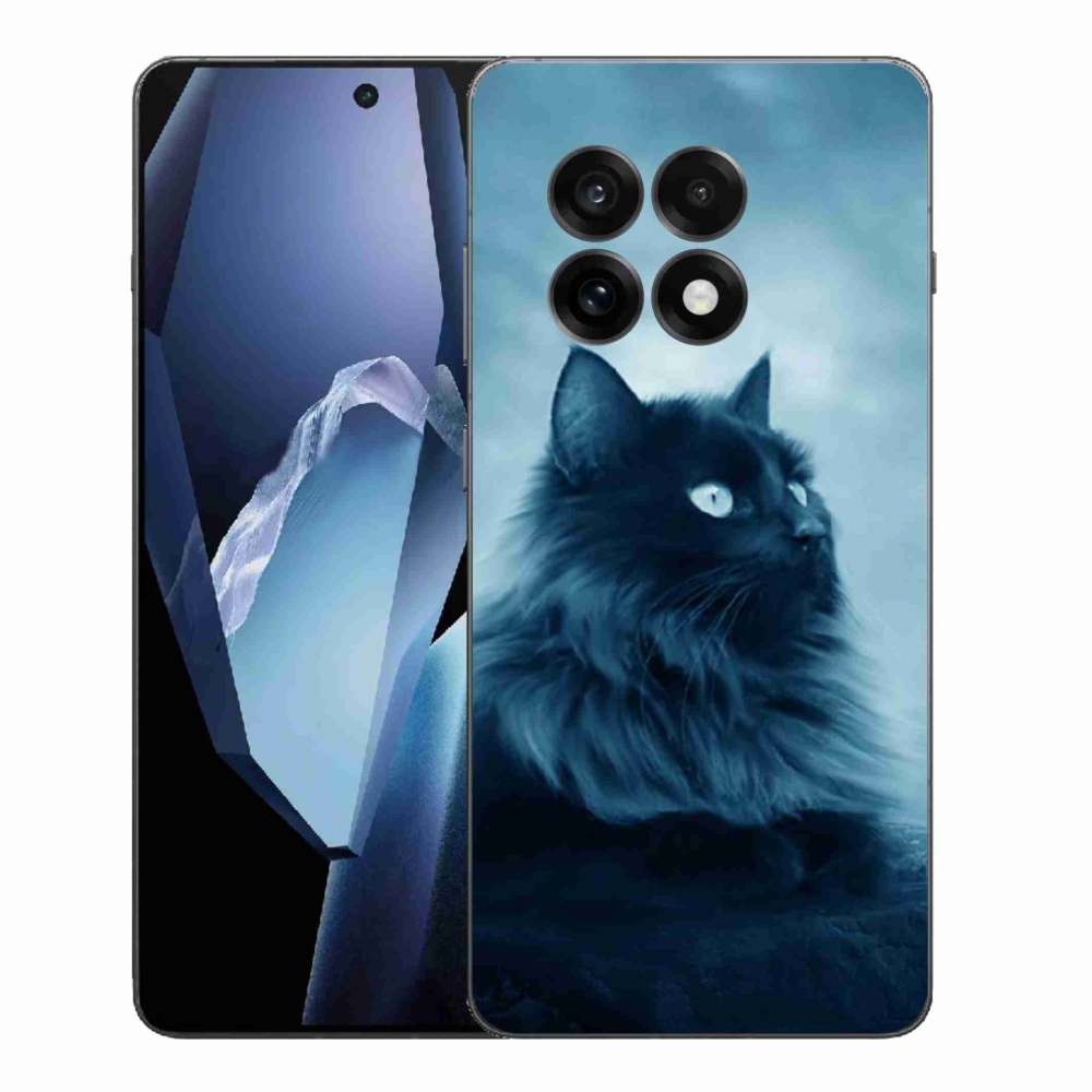 Gelový kryt mmCase na One Plus 13R - černá kočka 1