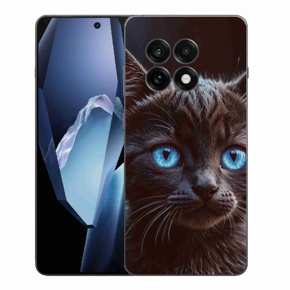 Gelový kryt mmCase na One Plus 13R - černé kotě 2