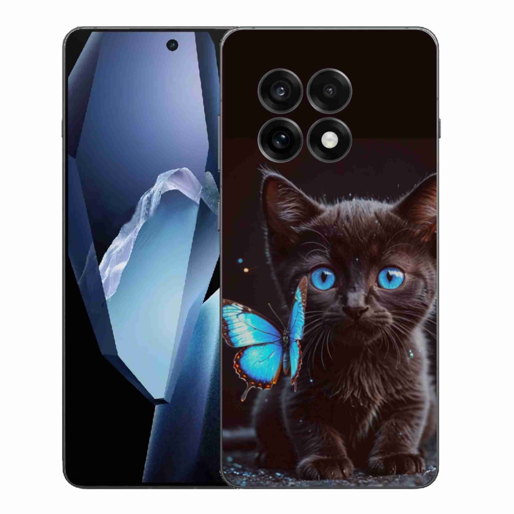 Gelový kryt mmCase na One Plus 13R - černé kotě 3