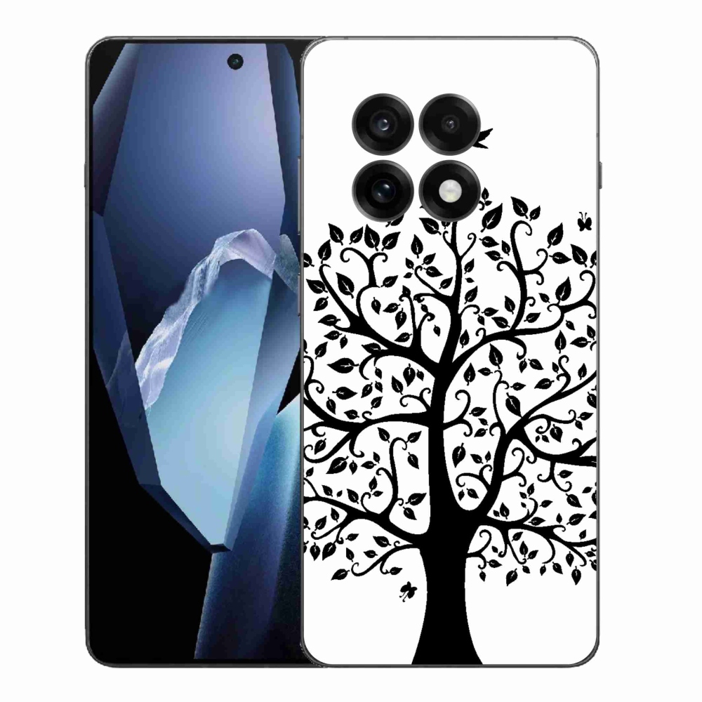 Gelový kryt mmCase na One Plus 13R - černobílý strom