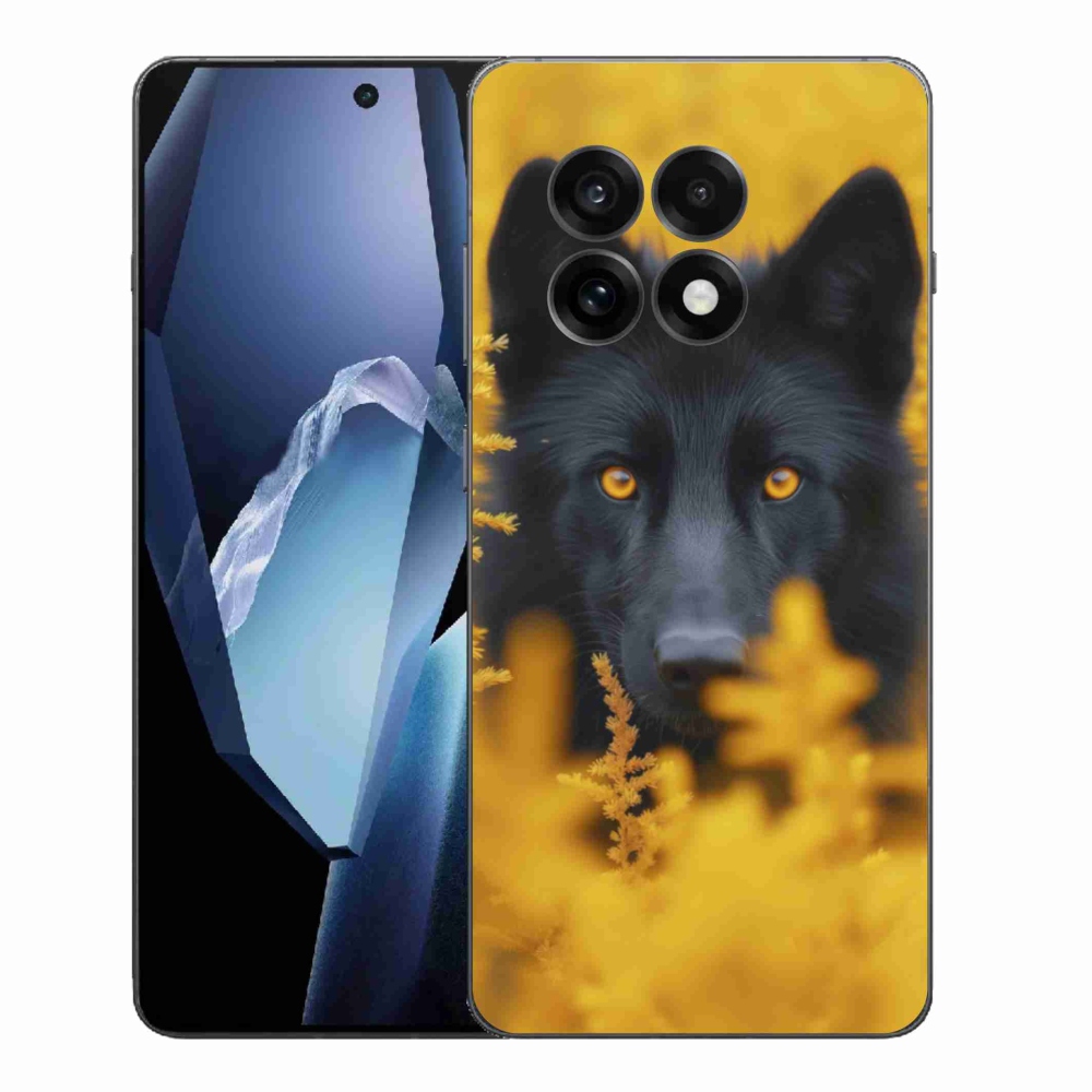 Gelový kryt mmCase na One Plus 13R - černý vlk 2