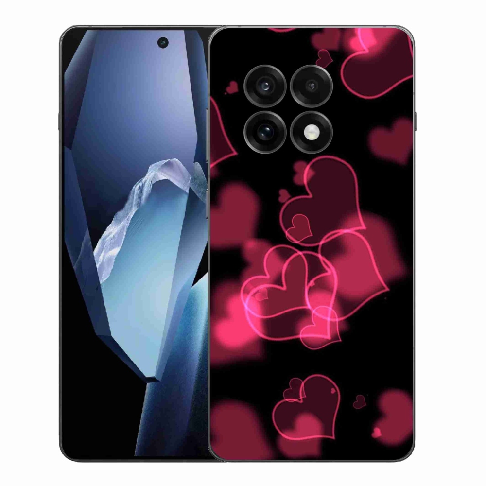 Gelový kryt mmCase na One Plus 13R - červená srdíčka