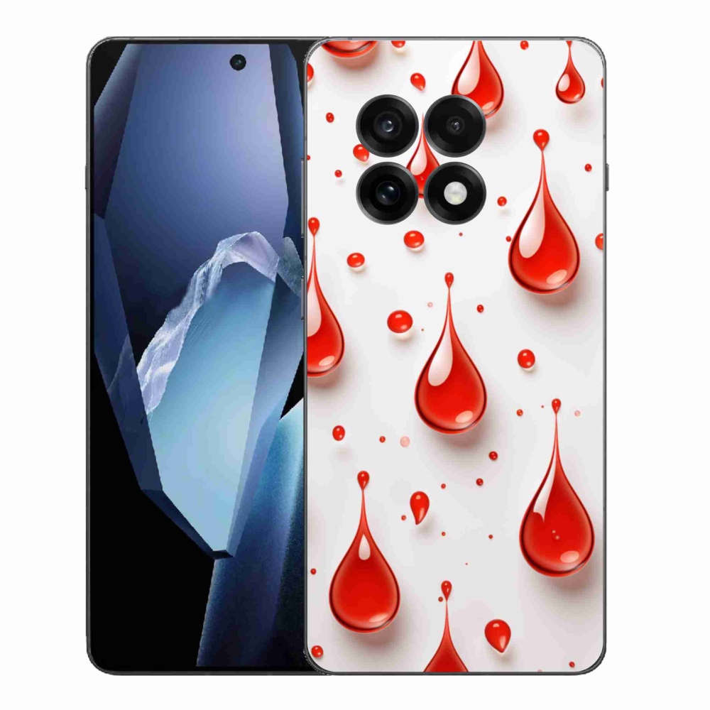 Gelový kryt mmCase na One Plus 13R - červené kapky