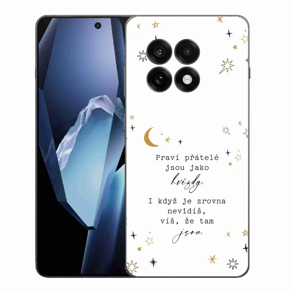 Gelový kryt mmCase na One Plus 13R - citát 6 bílé pozadí