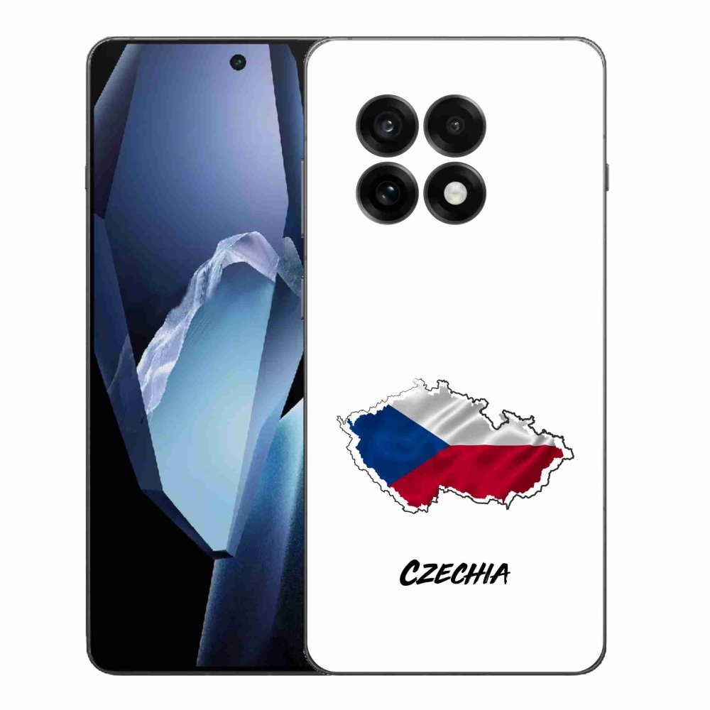 Gelový kryt mmCase na One Plus 13R - Czechia bílé pozadí