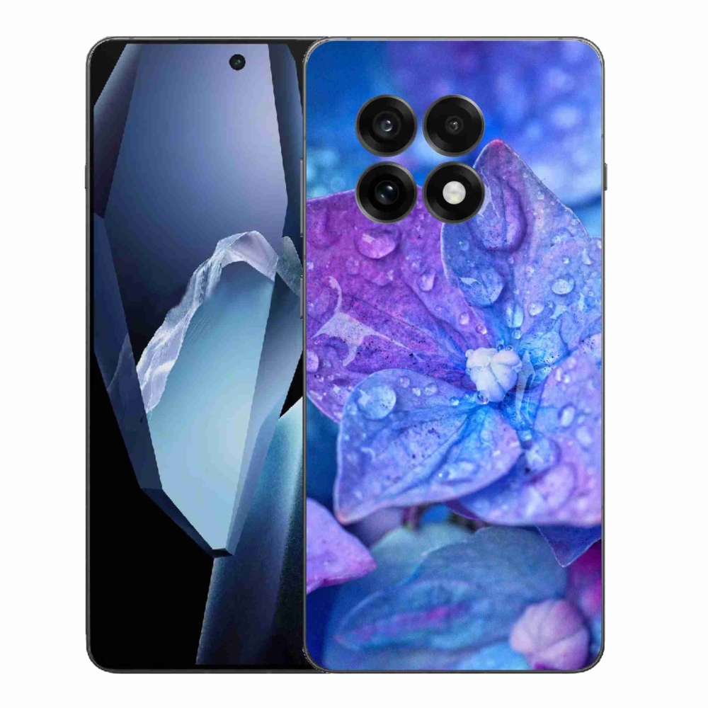 Gelový kryt mmCase na One Plus 13R - fialový květ