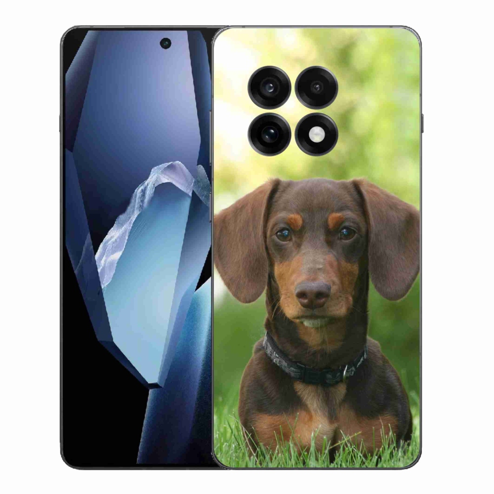 Gelový kryt mmCase na One Plus 13R - hnědý jezevčík