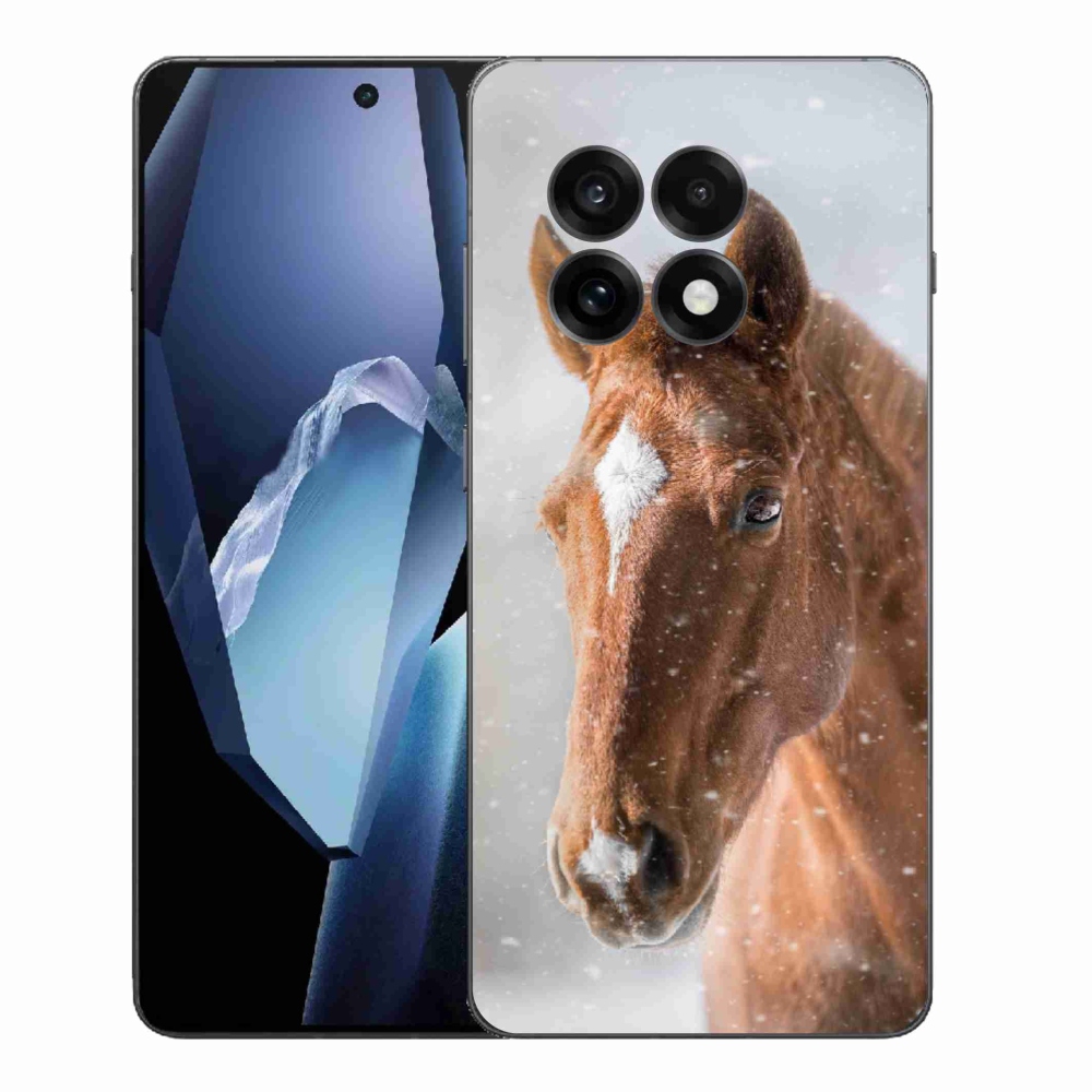 Gelový kryt mmCase na One Plus 13R - hnědý kůň 2