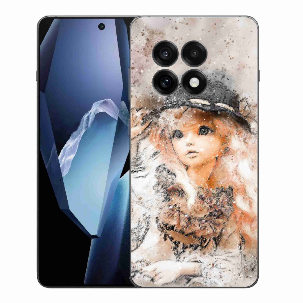Gelový kryt mmCase na One Plus 13R - holčička s kloboukem