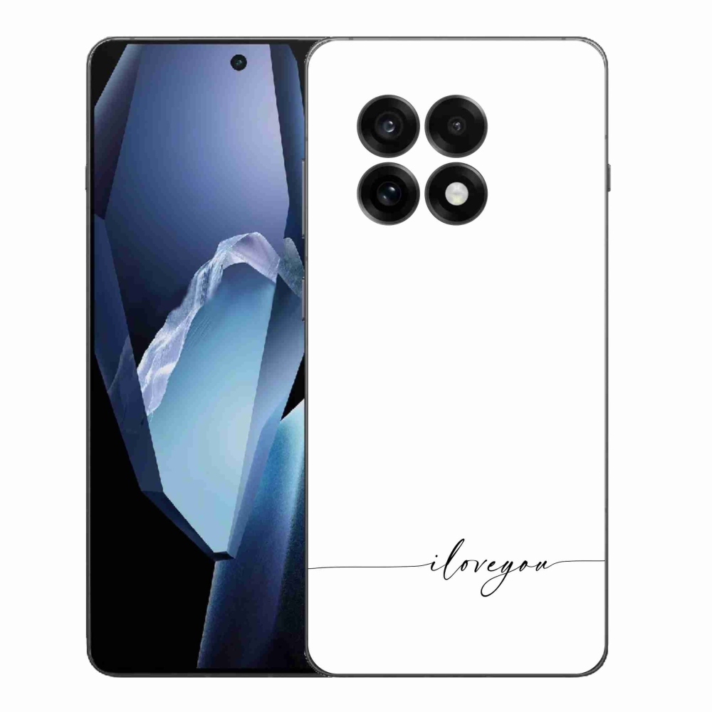 Gelový kryt mmCase na One Plus 13R - I love you bílé pozadí