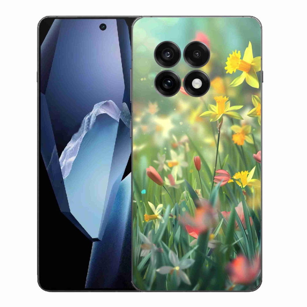 Gelový kryt mmCase na One Plus 13R - jarní květy