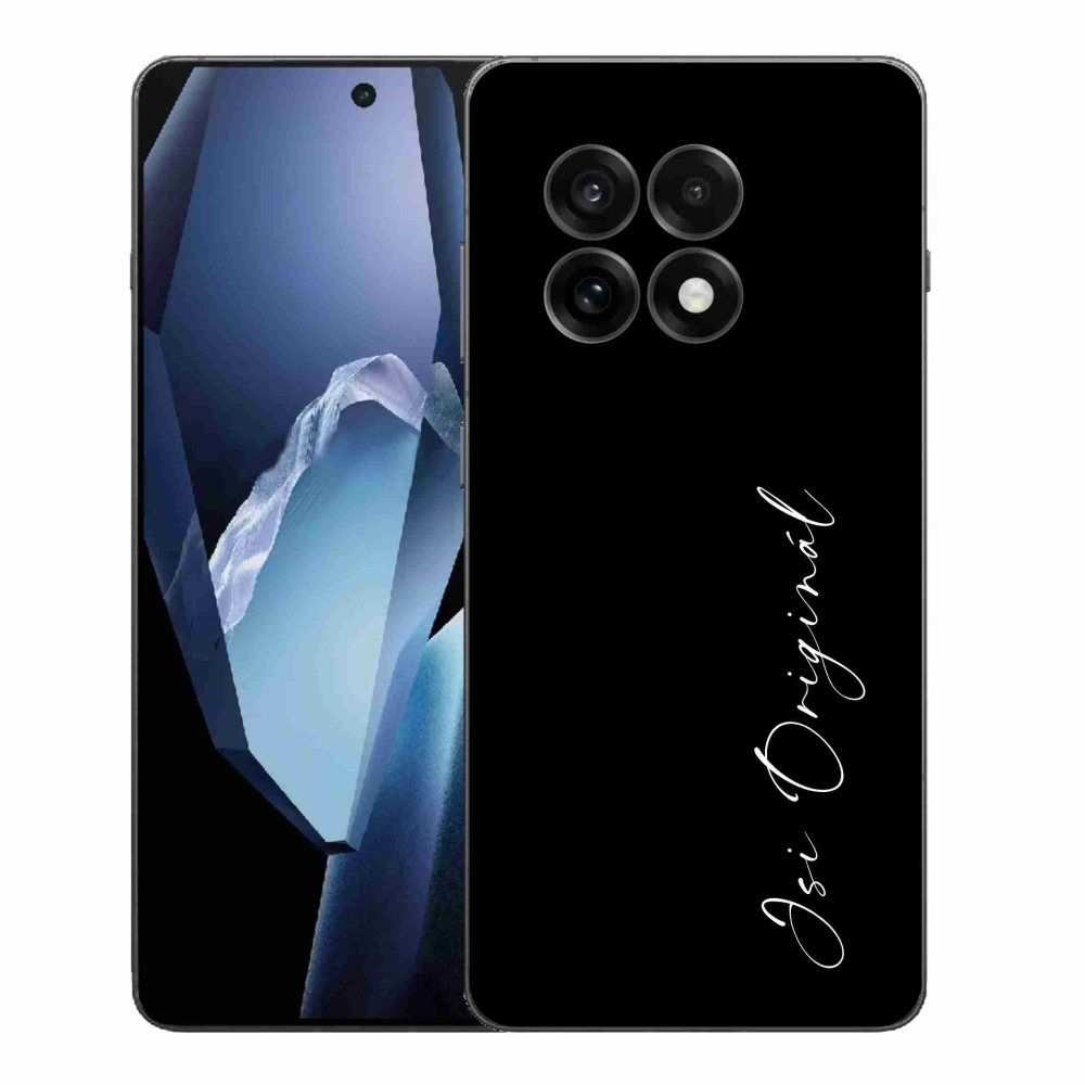 Gelový kryt mmCase na One Plus 13R - jsi originál černé pozadí