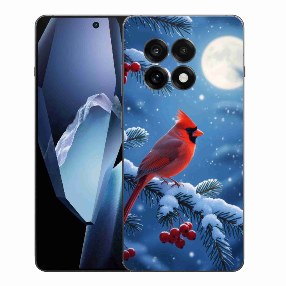 Gelový kryt mmCase na One Plus 13R - kardinál červený