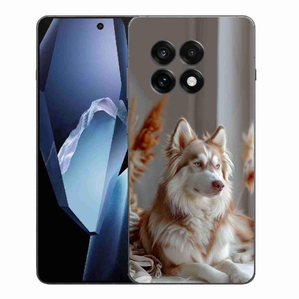 Gelový kryt mmCase na One Plus 13R - klidný sibiřský husky