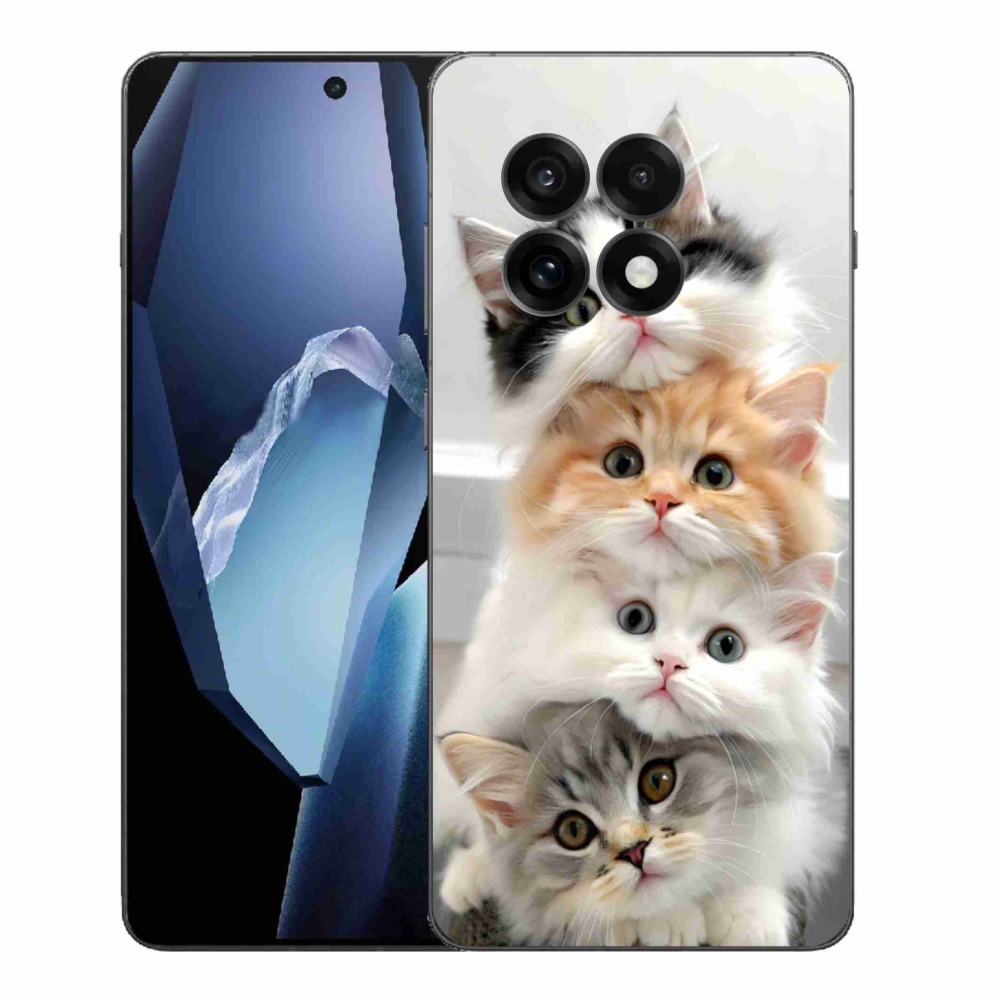 Gelový kryt mmCase na One Plus 13R - kočičí parta