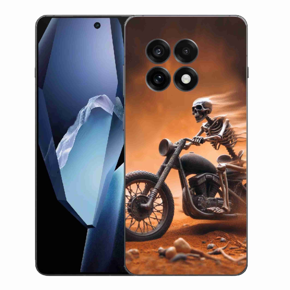 Gelový kryt mmCase na One Plus 13R - kostra na motorce