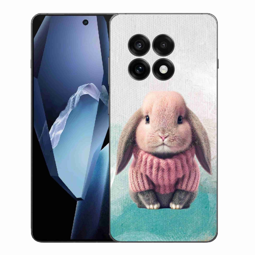 Gelový kryt mmCase na One Plus 13R - králíček ve svetru