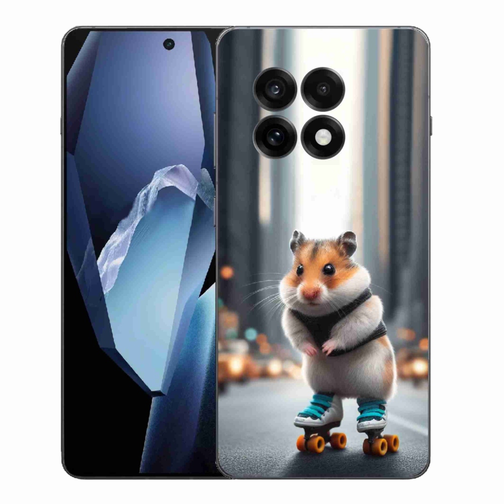 Gelový kryt mmCase na One Plus 13R - křeček na bruslích