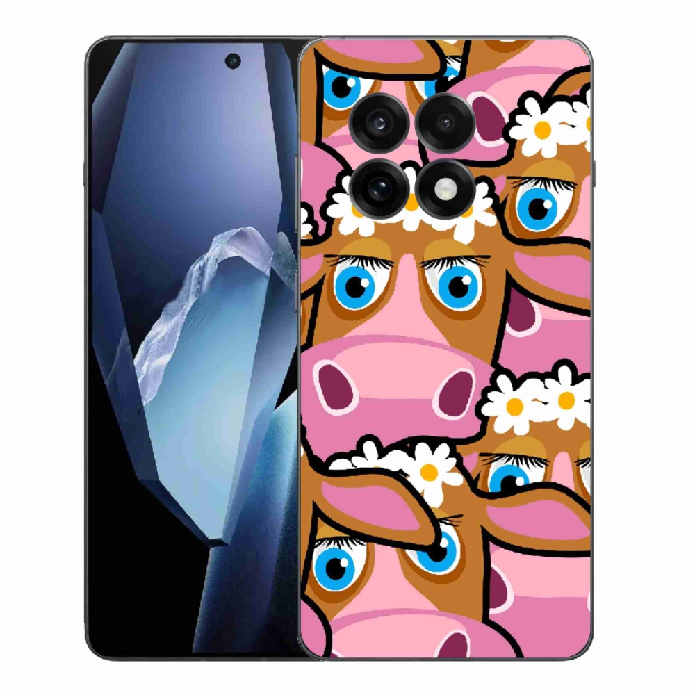 Gelový kryt mmCase na One Plus 13R - kreslené kravičky