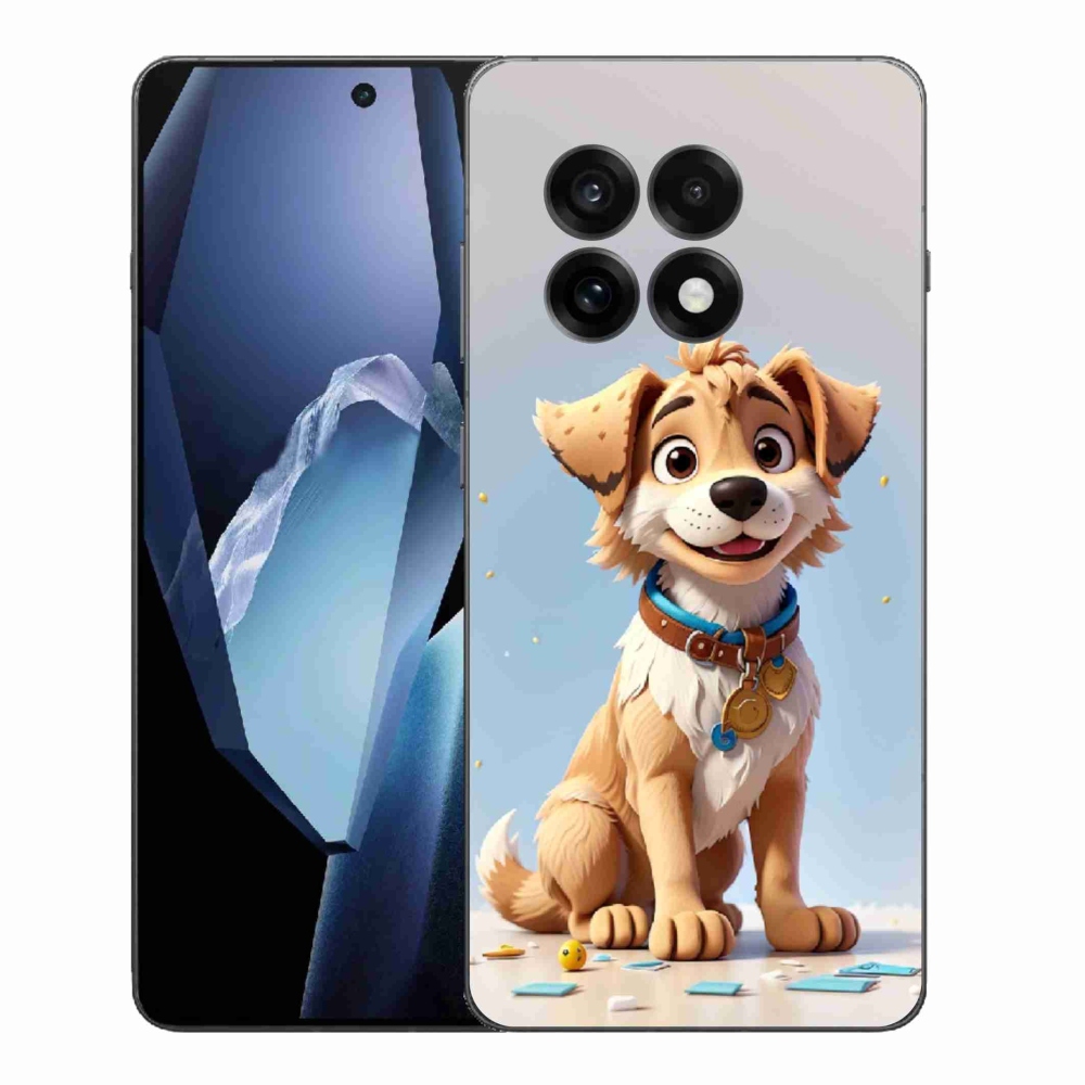 Gelový kryt mmCase na One Plus 13R - kreslené štěně