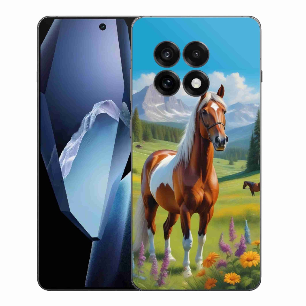 Gelový kryt mmCase na One Plus 13R - kůň na louce